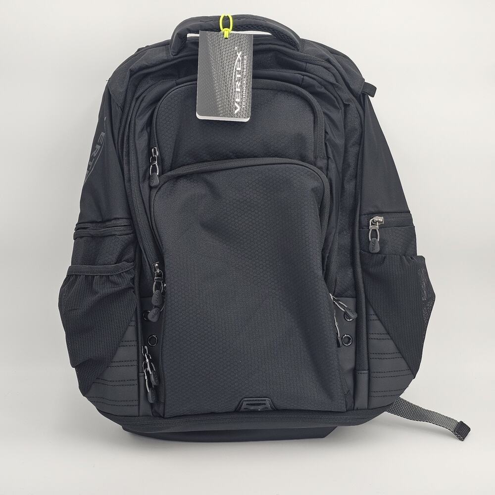 Vertex 5387 Viper Computer Backpack, Black, Travel School Commuter Bag New Tags